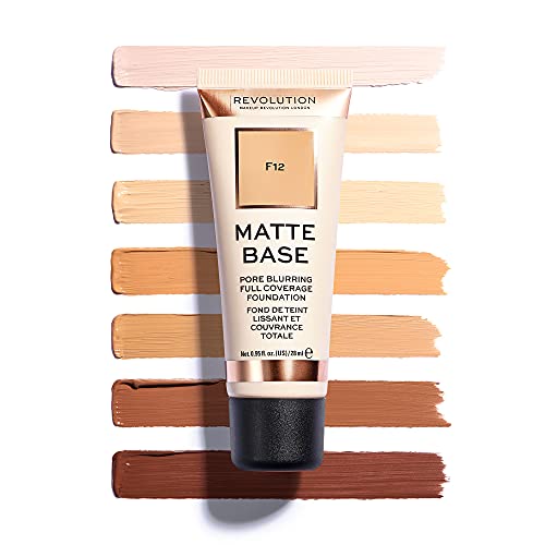 Makeup Revolution, Matte Base, Foundation, F2, 28ml