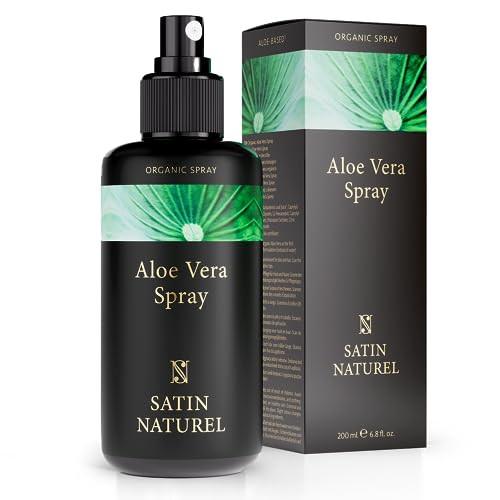 Organic Aloe Vera Face Mist - 200ml Natural Aloe Vera After Sun Spray for a Hydrating Cooling Immediate Effect - Aloe Vera Spray Moisturiser Body