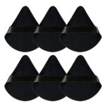 Sularpek Powder Puffs, 6 pcs Triangle Makeup Puff with Strap, Soft & Reusable Foundation Sponge, Cosmetic Puff for Pressed Powder, Dry Makeup, We