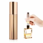 Tikplus Perfume Atomiser 5ml Mini Perfume Spray Bottles, Portable and Refillable Travel Atomiser Spray, Leak Proof Empty Perfume Dispenser for Wo