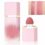 HERBENJOY Cream Blush Soft Blushers For Cheeks Make Up Skin Tint Liquid Blush For Mature Skin,Lightweight Breathable Feel,Dewy Finish Smudge Proo