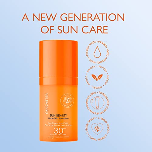 Lancaster Sun Beauty Invisible Face Fluid SPF30 30ml | Sunscreen For Face | Broad Spectrum Daily Sun Protection