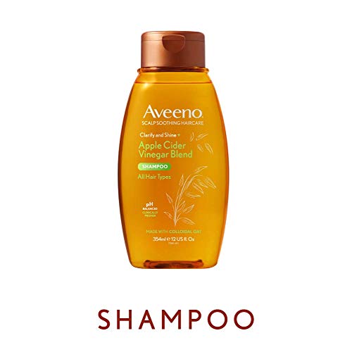 Aveeno Itchy Scalp Soothing & Clarifying Shampoo with Apple Cider Vinegar for Greasy Hair 354ml