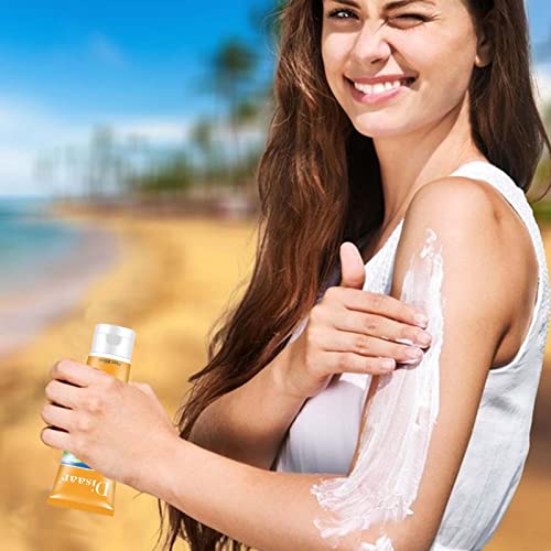 Face Sunscreen, 80ml Skin Sun Protection, SPF60 Moisturizing Repair Concealer Isolation, Long-Lasting Sun Protection for Sunburn Redness Woteg