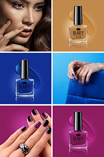 Beauty4Britain Nature Vibes Nail Polish Set 10 ml Individually Packed (12pcs/set)