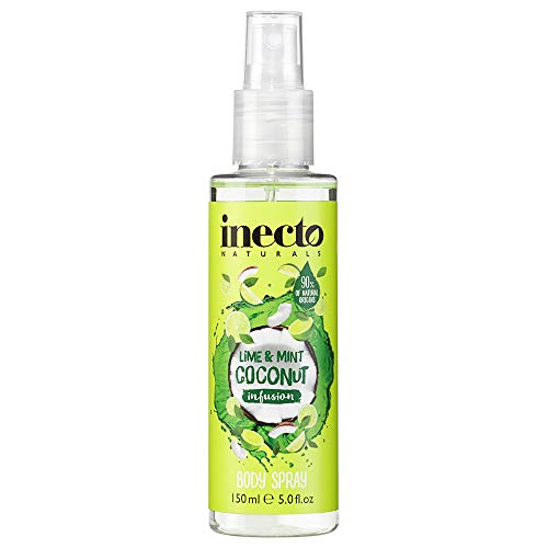 Inecto Natural Lime & Mint Coconut Infusion Body Spray 6 x 150ml