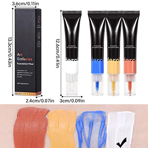 Foundation Mixer - Face Make-up Foundation for Mature Skin - Full Coverage Foundation Make Up Primer - Color Mixer Foundation Shade Adjuster - Ch