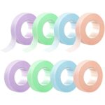 LUCKNIGHT 8 Rolls Eyelash Tape, Adhesive Lash Extension Tape Breathable Micropore Fabric Tape For Lash Extensions Supplies Individual Eye Lashes