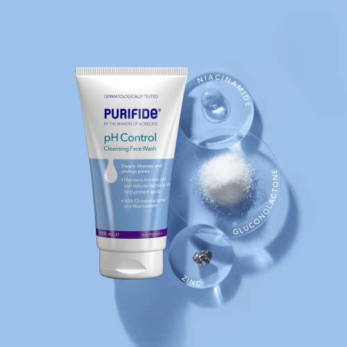 PURIFIDE by Acnecide pH Control Face Wash With Niacinamide, 150 ml, Ideal for Spot Treatment Routine