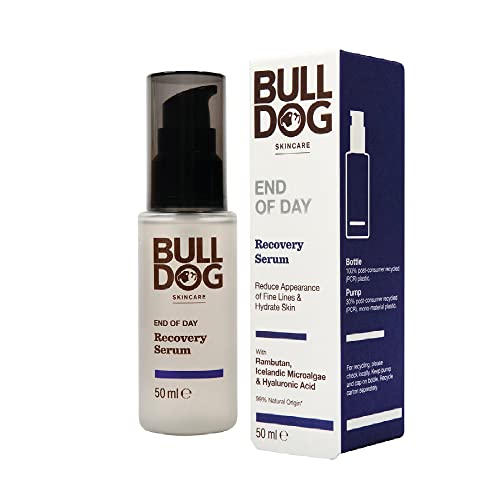 Bulldog Skincare - End Of Day Recovery Serum for Men | Reducing Fine Lines and Wrinkle Gel | 50 ml