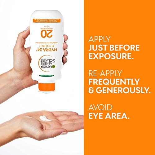 Garnier Ambre Solaire Ultra-Hydrating Shea Butter Sun Protection Cream SPF20, Hydrating Medium Sun Protection Lotion SPF20 200 ml