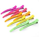 FRAMAR Neon Sectioning Hair Clips – Clips For Hair, Hair Clips For Styling, Hair Sectioning Clips, Creaseless Hair Clips For Women, No Crease Hai