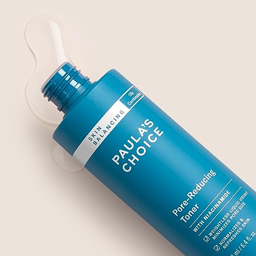 Paula's Choice SKIN BALANCING Pore Reducing Toner - Refines Enlarged Pores & Tackles Blackheads - with Niacinamide & Adenosine - Combination to O