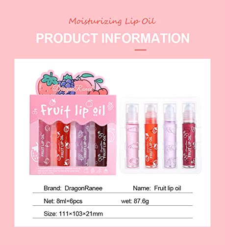 Girls Roll On Lip Gloss Set with Case, 4 Pcs Glossy Lip Make up for Kids and Teens Fruity Flavors, Kid Friendly, Party Gift, Best Friends