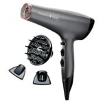 Remington Keratin Protect Ionic Hair Dryer, Infused with Keratin and Almond Oil for Healthy Looking Hair - AC8008, Silver