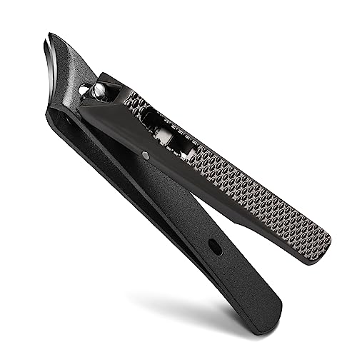 FVION Nail Clippers Set, Nail Cutter Stainless Steel for Thick Fingernails Toenails Heavy Duty Nail Clipper for Men Women