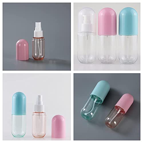 NA 3 Pcs 40ml Small Spray Bottle Mini Water Perfume Travel Atomiser Bottle Set Plastic Fine Mist Refillable Liquid Bottles for Make-up Cosmetic H