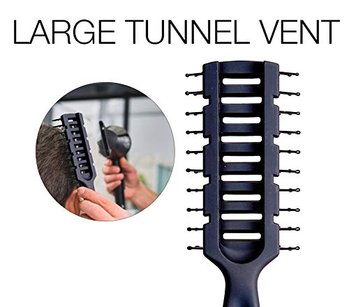 MANEJACK Professional Men's Hair Brush - Great Styling & Blow Drying Brush for Slicked-back, Vented Brushes Set for Men & Women