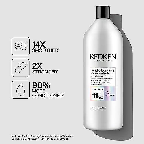 Redken Bonding Conditioner for Damaged Hair Repair, Acidic Bonding Concentrate, For All Hair Types