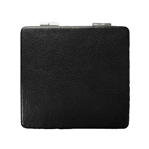 OMIRO Compact Makeup Mirror, Square Ultra Portable Mini Size 1X/3X Magnifying Glass Purse Mirrors with PU Leather for Travel and Handbag