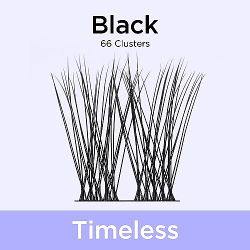 BEYELIAN Cluster Lashes, D+ Curl Individual Lashes, 168 Pcs Cluster Eyelash Extensions 0.07mm 10-16mm Mixed DIY Lash Clusters Reusable Super Thin