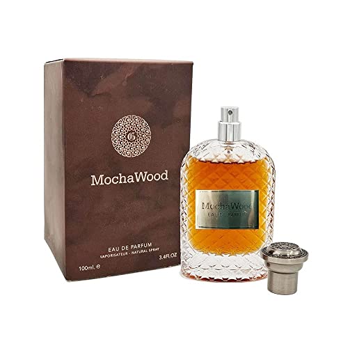 MOCHA WOOD Edp Perfume Spray 100ml -Amber Musk, Patchouli, Oud,Orange Sage,Bergamot