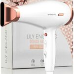 Hairdryers for Women - 1800 W with 3 Heat Settings, 2 Speed Controls, and Cool Shot Button - Rose Gold Hair Blow Dryer Set by Lily England with U