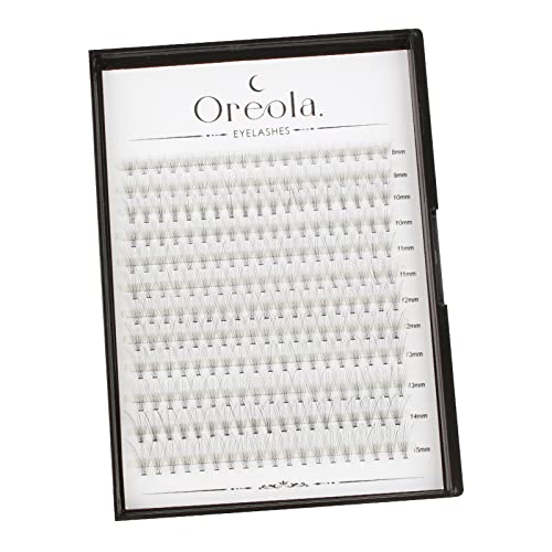 Oreola False Eyelashes Individual Natural Eyelash Individual Lashes Cluster for DIY at Home Ultra-Light Individual Cluster Lash Extensions 0.07C