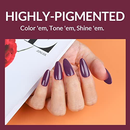 Elite99 Gel Nail Polishes 6 Colors Red Starry Glitter Gel Polish Set Soak Off UV Nail Gel Kit Christmas Nail Salon Set for Salon Studios & Home U