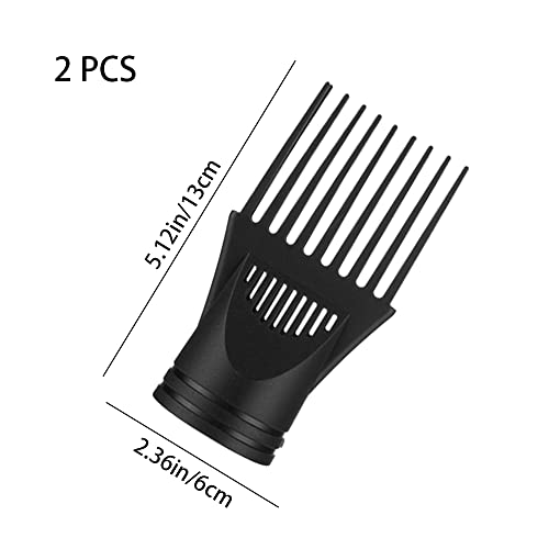 Hair Dryer Diffusers Wind Blow Cover Comb Attachment Nozzle Professional Blow Dryer Mouth for Hair Styling (2Pcs)