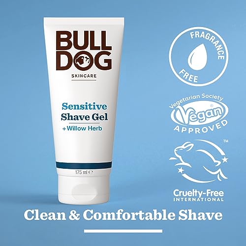 Bulldog Sensitive Shave Gel, 175ml, 1 Pack