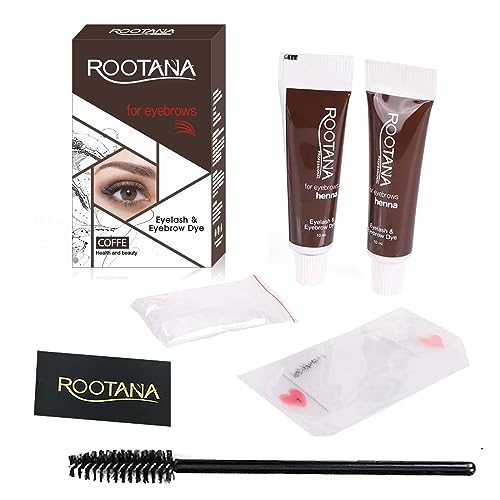 Lash Tint Black Kit - 2 in 1 Eyelash & Eyebrow Dye Set - Volume Lashes and Full Brows Last Up to 4 weeks - Suitable for Home Use with All Tools (