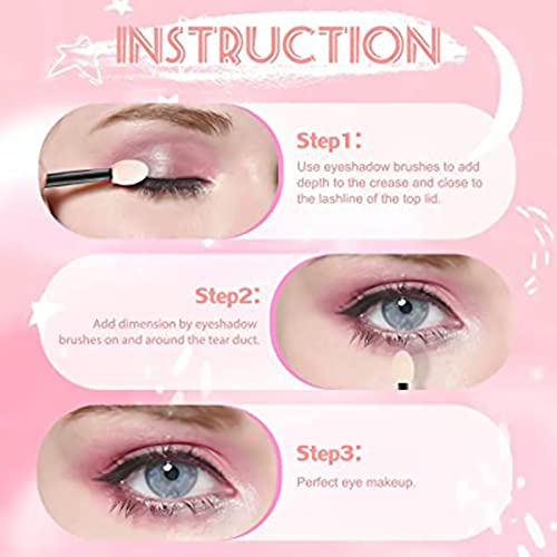 Eyeshadow Applicators, Pack of 20 Compact Disposable Brush Sponges, The Perfect Makeup, Arts and Crafts, DIY, Nail Art, Durable, Hygienic and Dis