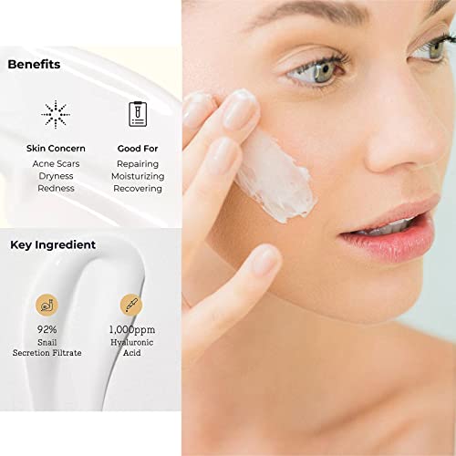 Snail Collagen Lifting & Firming Cream - Snail All in one Cream - Snail Mucin Face Cream - Anti Age Firming Repairing Cream - Snail Secretion Hya