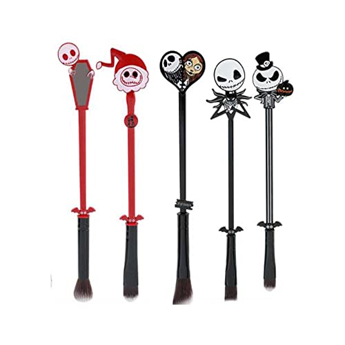 COSHINE The Nightmare Before Christmas Makeup Brushes, Coshine 5pcs Corpse Bride Anime Makeup Brush Set