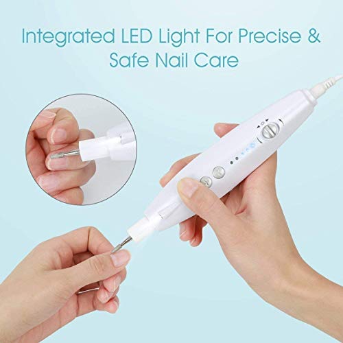 BEAUTURAL Professional Electric Manicure and Pedicure Kit, Nail File Drill, Powerful 13-Speed Nail Drill and 7 Attachment for Salon-Quality Care