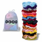 KEAH 20pcs Velvet Scrunchies – Hair Band - Hair Scrunchies For Girls – Hair Scrunchies For Women –Hairbands – Scrunchies With Storage Bag