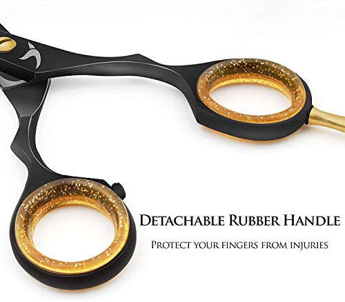 Candure Hairdressing Cutting Scissors Barber and Thinning Salon Shears Set 5.5 inch