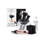 StylPro Gift Set Kit: Electric Makeup Brush Cleaner and Dryer Machine with 8 Brush Collars, Brush Cleanser - Fast, Automatic Spinning Brush Clean