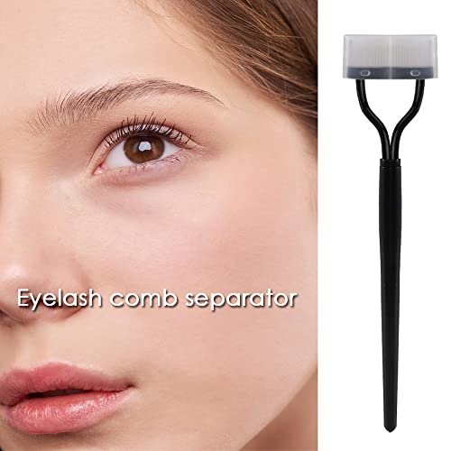 BAISDY 4Pcs Eyelash Comb Separator, Eyelash Mascara Brow Brush Makeup Grooming Tool