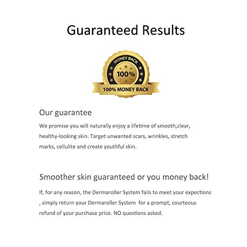 Derma Roller 9 Sizes Skiny Up® All in Titanium 540 Micro Needle Roller for Beard Hair Skin Face, Includes Instruction Storage Case (0.5mm)