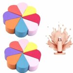16Pcs Makeup Sponge Face Paint Sponges, Face Paint Sponge Makeup Beauty Face Painting Sponges, beauty blenders,Soft Dual Use Petal Shape Reusable