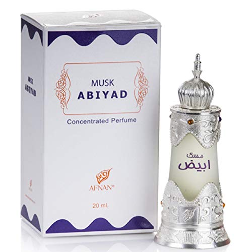 Musk Abiyad by Afnan Perfumes for Unisex - Concentrated Oil, 20ml