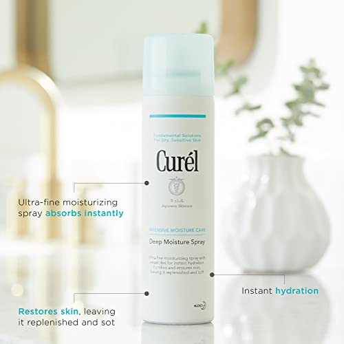 Curel Hydrating Face & Body Spray Moisturiser for Dry & Sensitive Skin 150ml