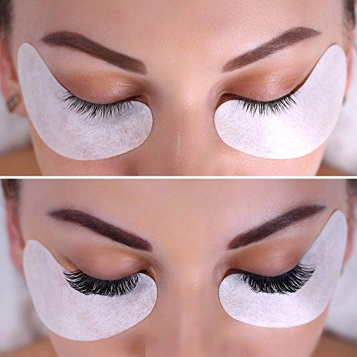 Arison Lashes Eye Gel Pads 50 Pairs Eyelash Extension Under Eye Gel Patches Lint Free Eye Patches with Smooth Front Side and Collagen Back Side E