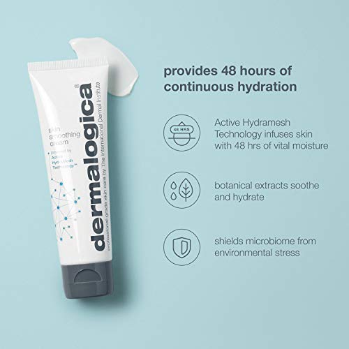 Dermalogica Skin Smoothing Cream - 48 Hours of Continuous Hydration - Antioxidant-Rich Formula with Grape Seed Extract, Vitamin C, Vitamin E - 10