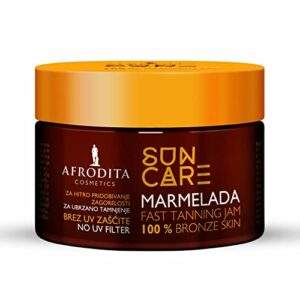 Afrodita Cosmetics SUN CARE marmalade for faster tanning | 200ml | For a faster and more intense tan | Suitable for dry skin | Free from paraffin