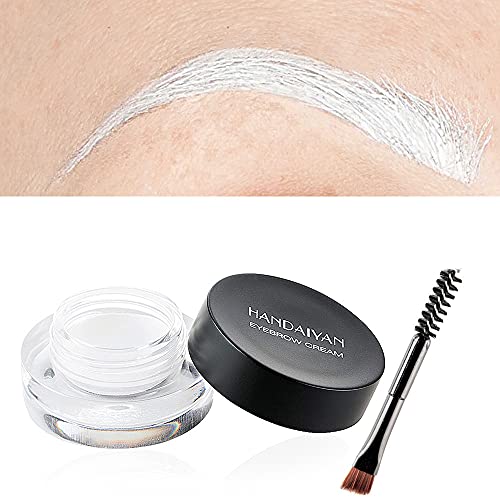 Eyebrow Cream, Waterproof Eyebrow Gel Long Lasting Brow Pomade with Brush, Natural Versatile Tinted Brow Gel Creates Natural Looking Brows for Ho