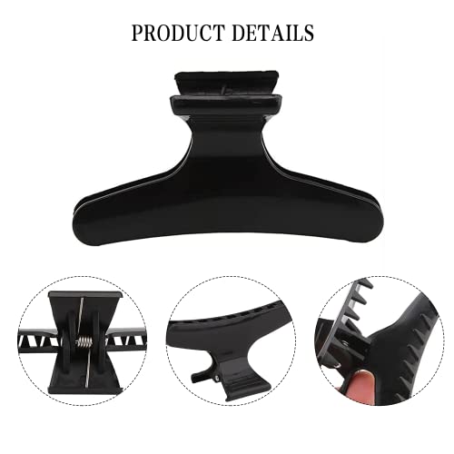 Butterfly Hair Clips 5 Pcs Black Hair Clips Butterfly Claw Clips Black Butterfly Hair Clips Hairdresser Clips Butterfly Hair Claw Hair Styling Ac