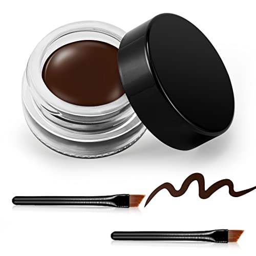 Erinde Black Gel Eyeliner, Waterproof Long Lasting Cream Eyeliner Gel, High-Intensity Pigments Smudge-Proof Eye Liner Makeup, Water-Resistant Eye